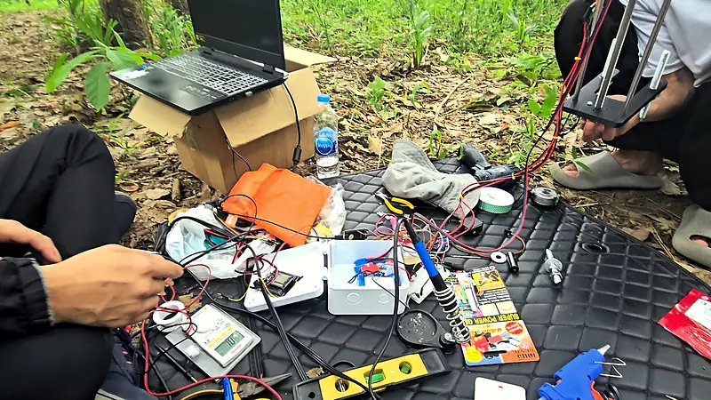 Testing prototype parts on the farm